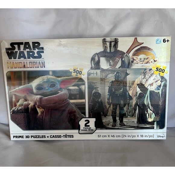 STAR WARS The Mandalorian Prime 3D Puzzles Two Pack 500 pieces (Bx 23) - Picture 3 of 8